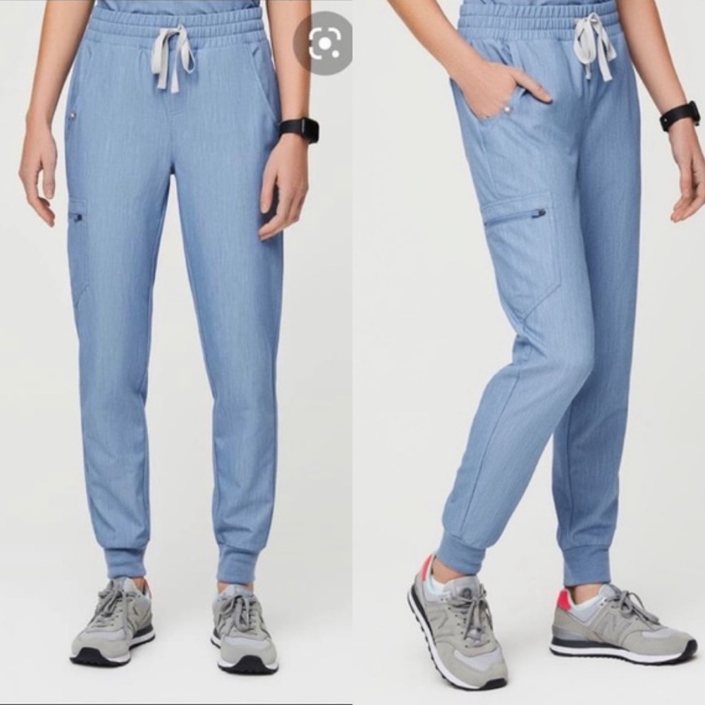 Figs High Waist Zamora Heather Indigo Joggers